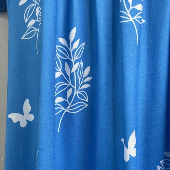 Womens Caftan House Dress Nightgown NWOT Large MuuMuu Colorful Comfy Knit Kaftan - Picture 3 of 11